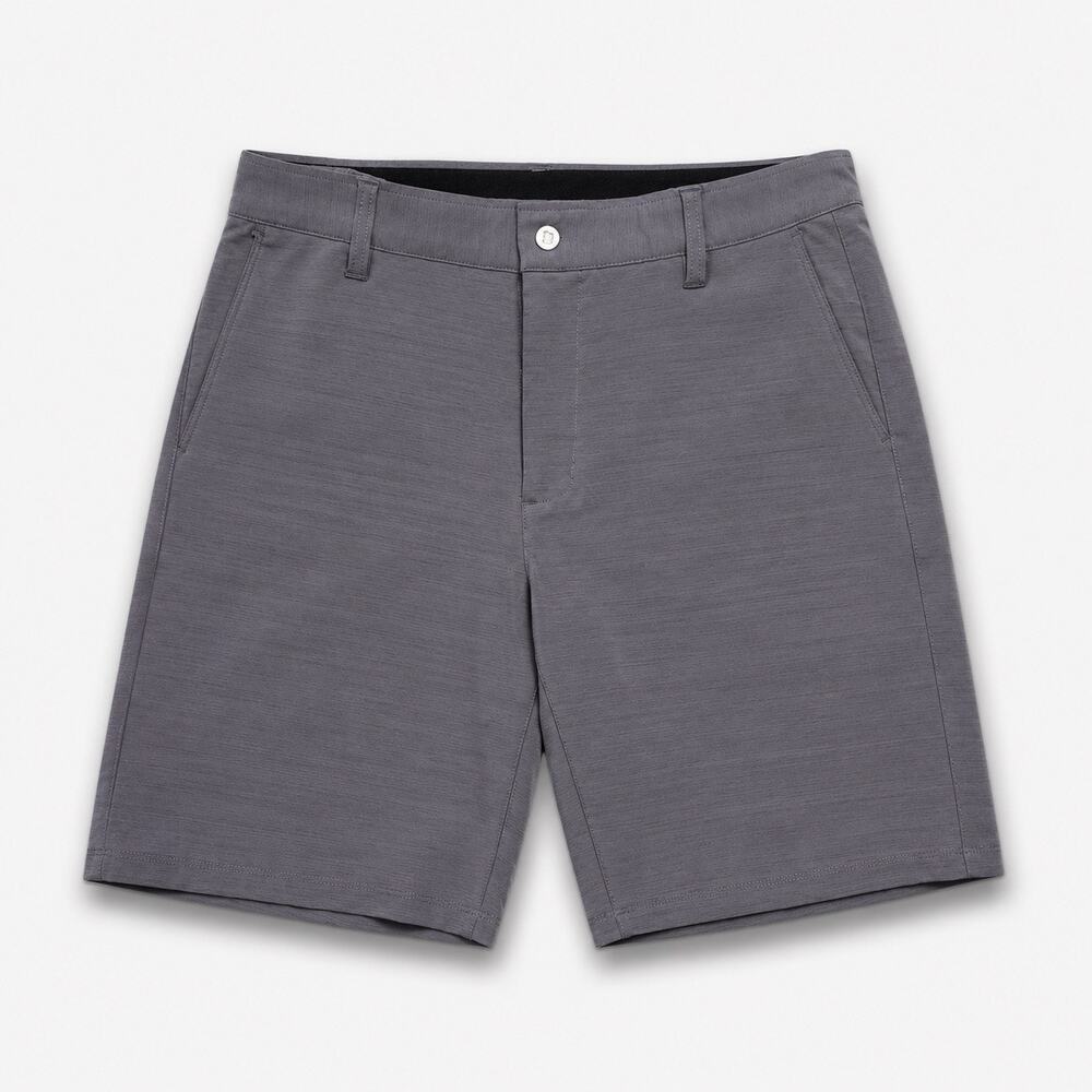 BYLT Basics Kinetic Shorts Mens M Gray Stretch Performance Golf Casual 18”